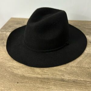 J. Crew Black Fedora Wool Hat